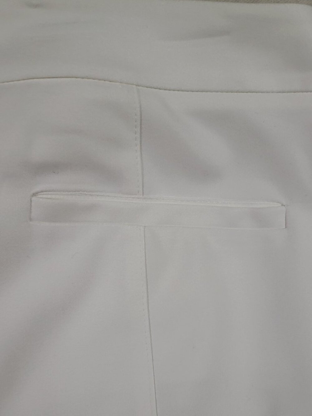 Chico's So Slimming White Ankle Pants Women's Size 2.5 (US 16) Pull-On Stretch - Picture 5 of 6